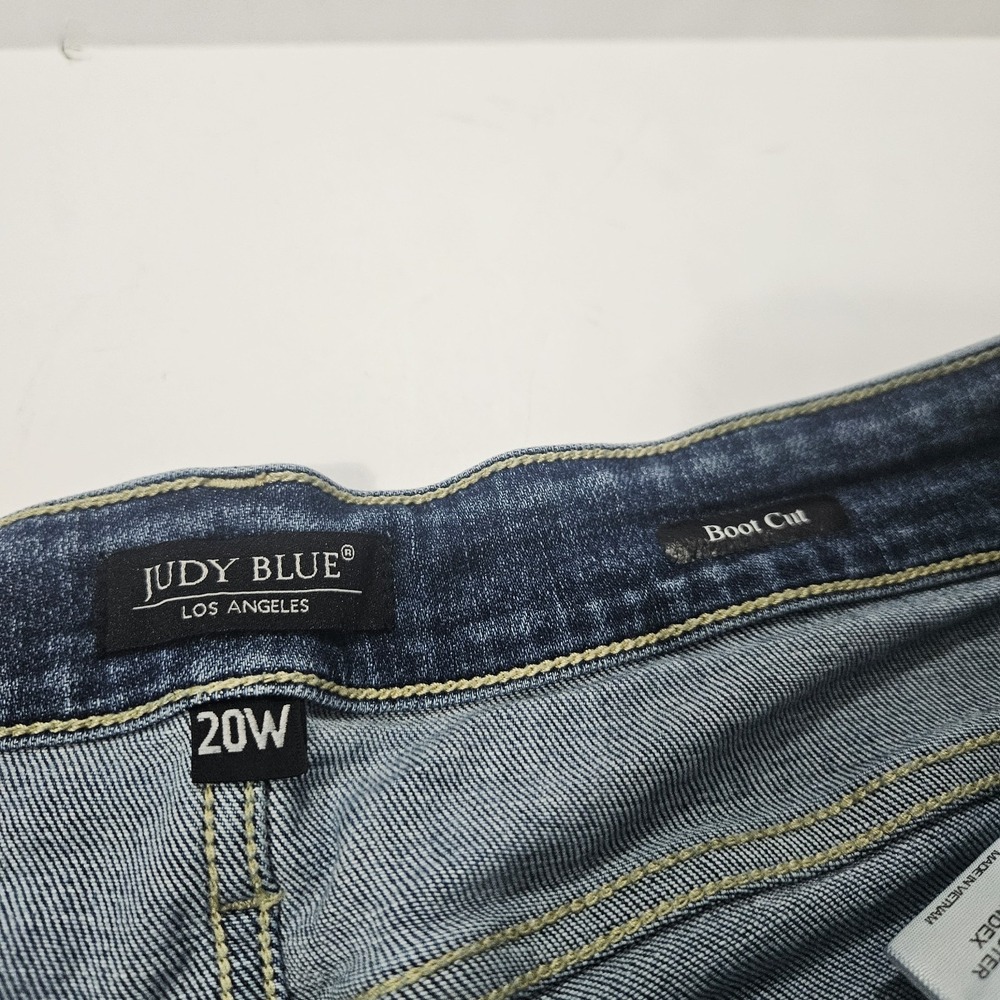 Judy Blue Los Angeles Women's Size 20W Jeans Boot Cut Blue Med Wash - Picture 5 of 7
